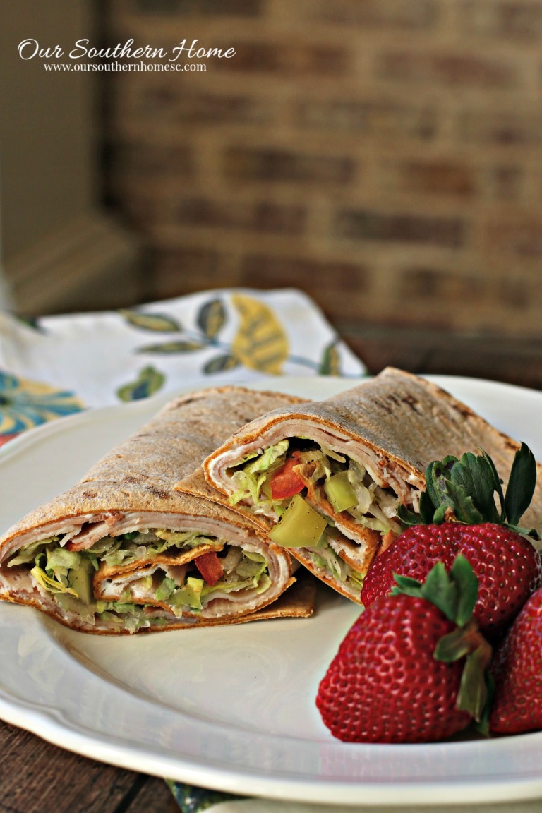 Turkey and Ham Lunchbox Wrap - Our Southern Home