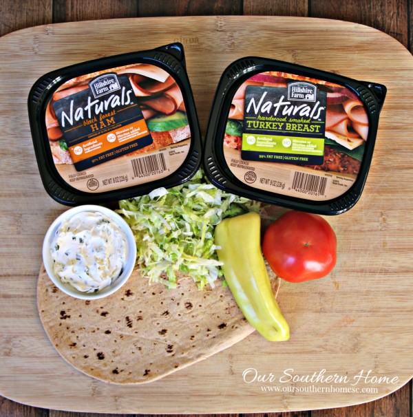 Turkey and Ham Lunchbox Wrap Recipe/#ad #HillshireFarmNaturals/ www.oursouthernhomesc.com