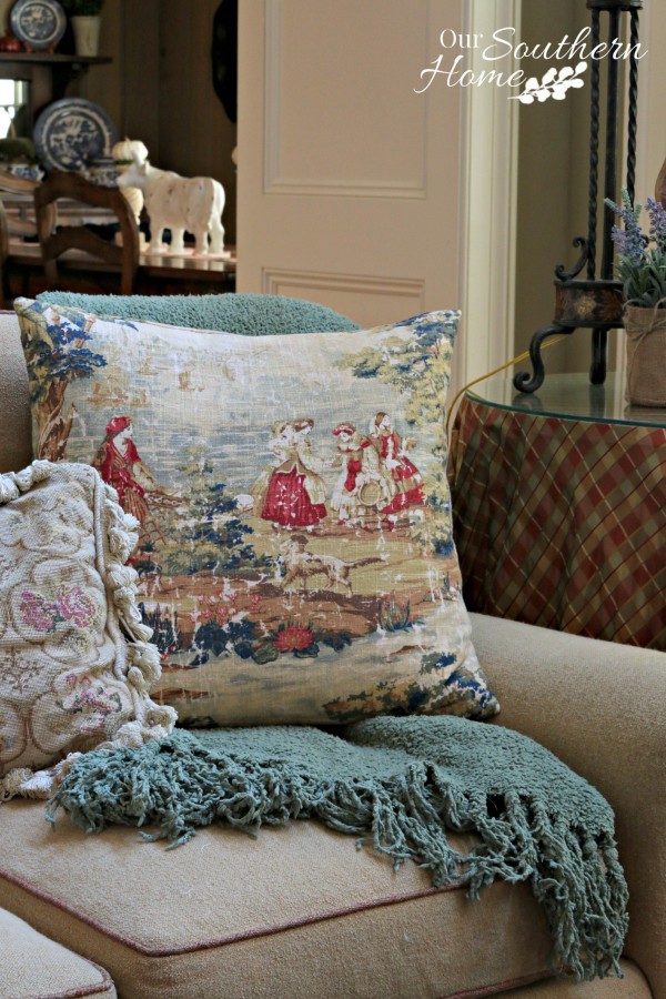 Cozy home decor updates with #unstopables #scentdecor #ad by Our Southern Home