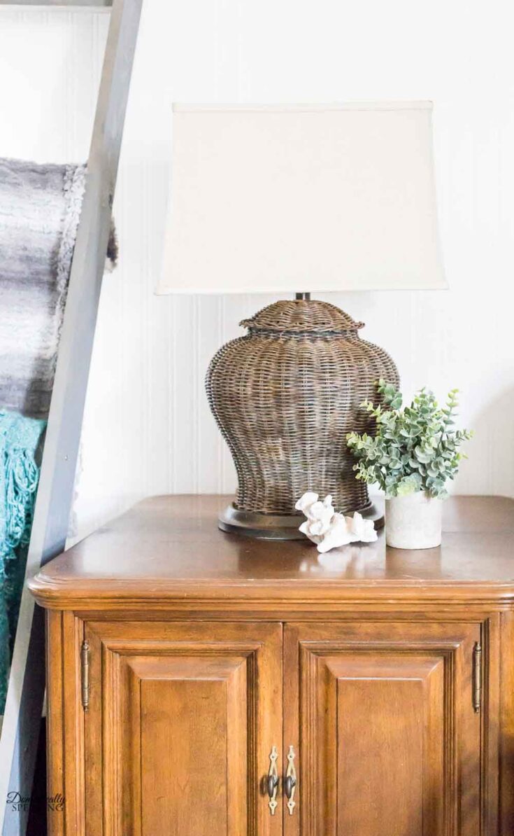 Image for Updated Rattan Wicker Lamp