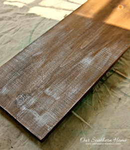 Large vintage look farmhouse sign tutorial by Our Southern Home