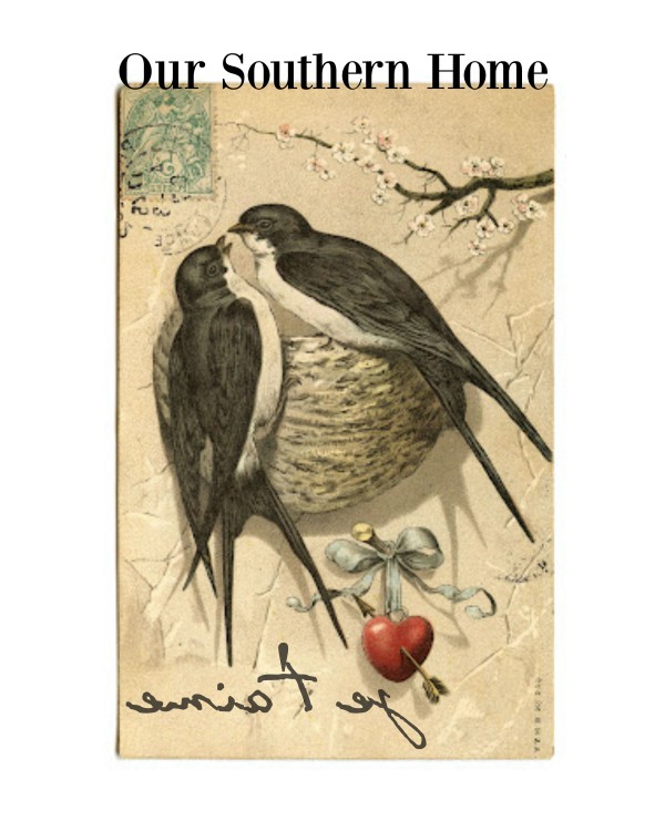 Lovebirds easy and quick iron on transfer for framed art by Our Southern Home