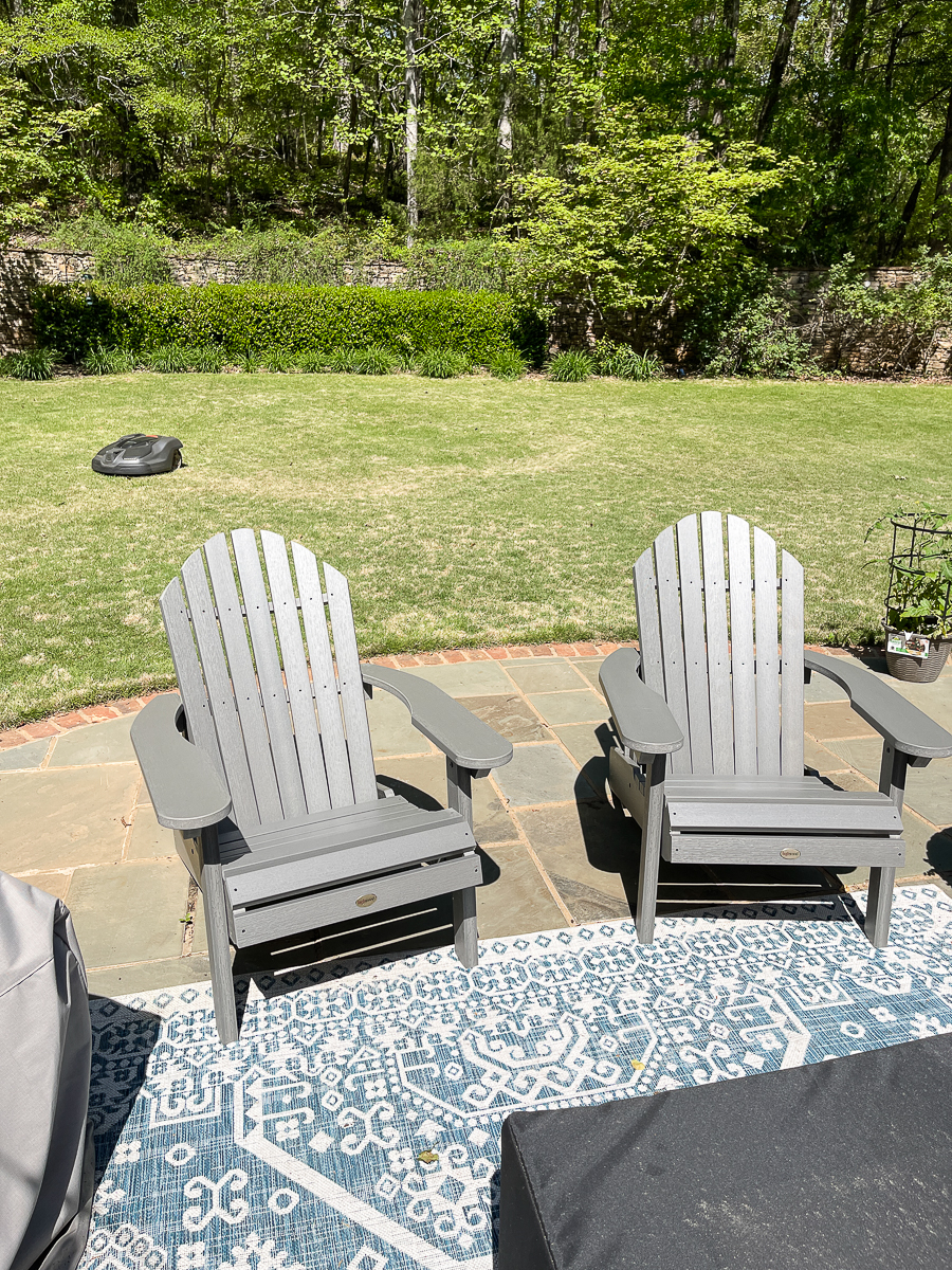 gray adirondack chairs