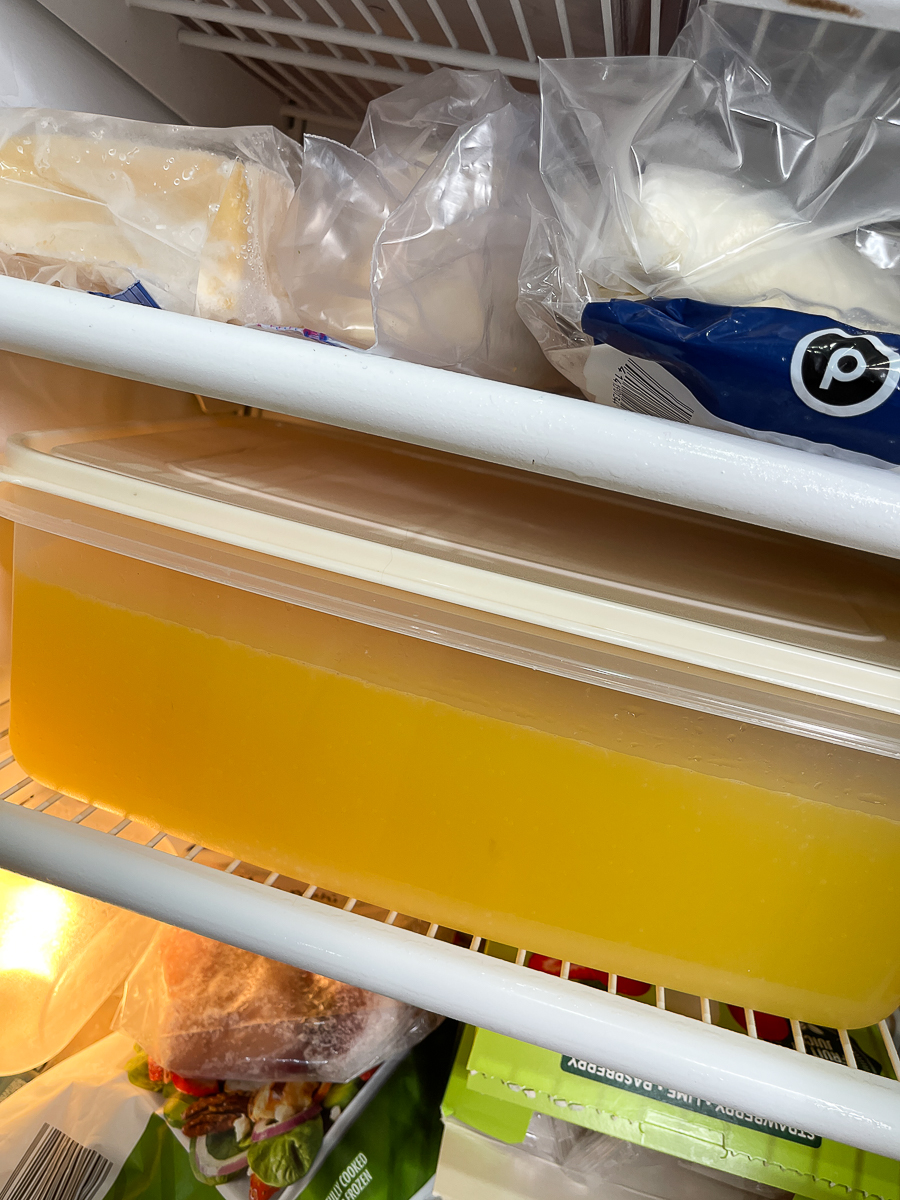 slushie in freezer