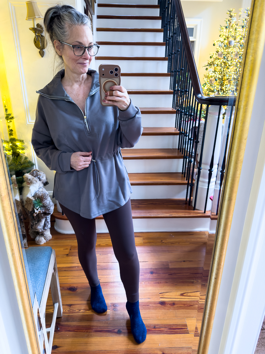 Amazon Leggings and Sweatshirt