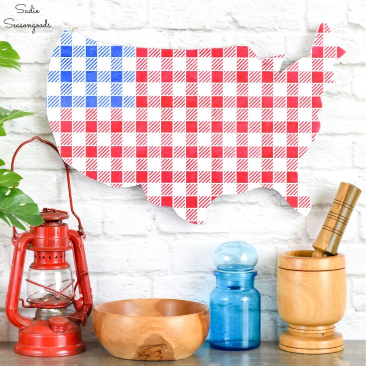 gingham map