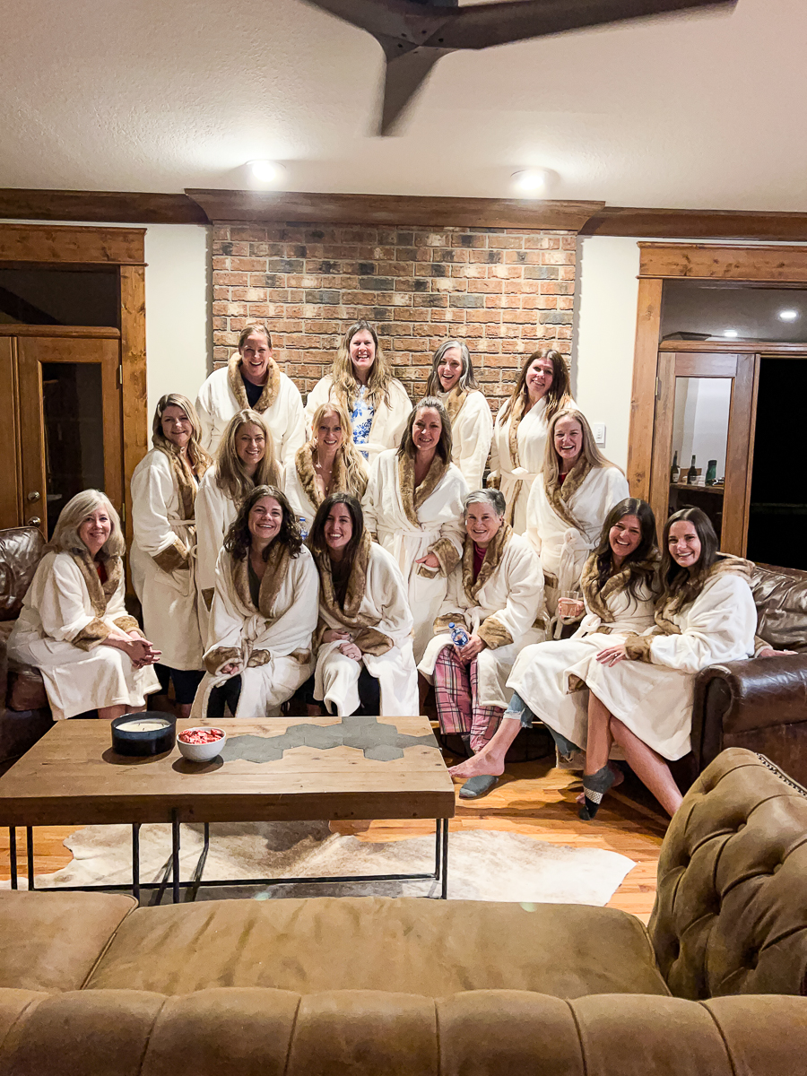 group of women in robes