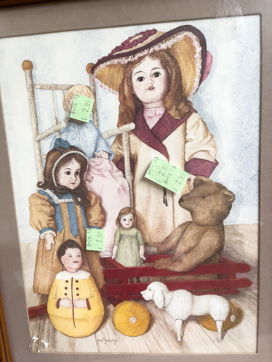 before of thrift store art