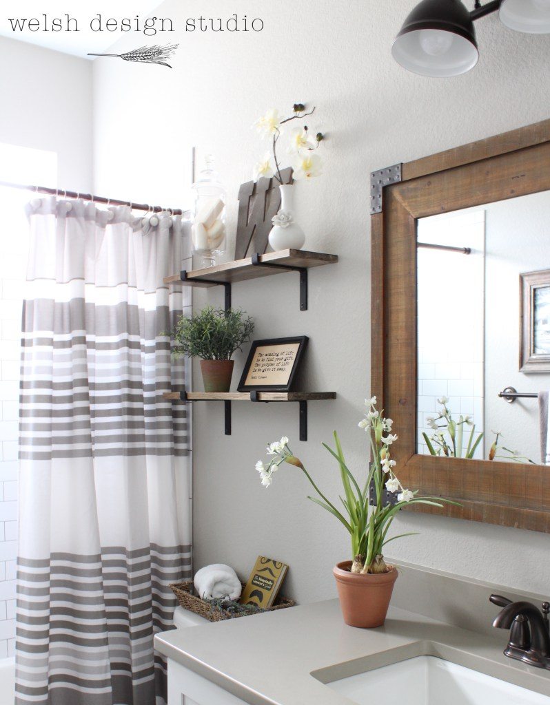 Bathroom shelves