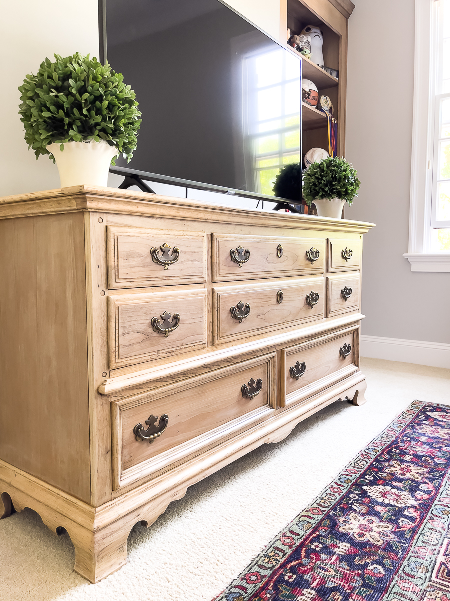 Bleaching on sale wood furniture
