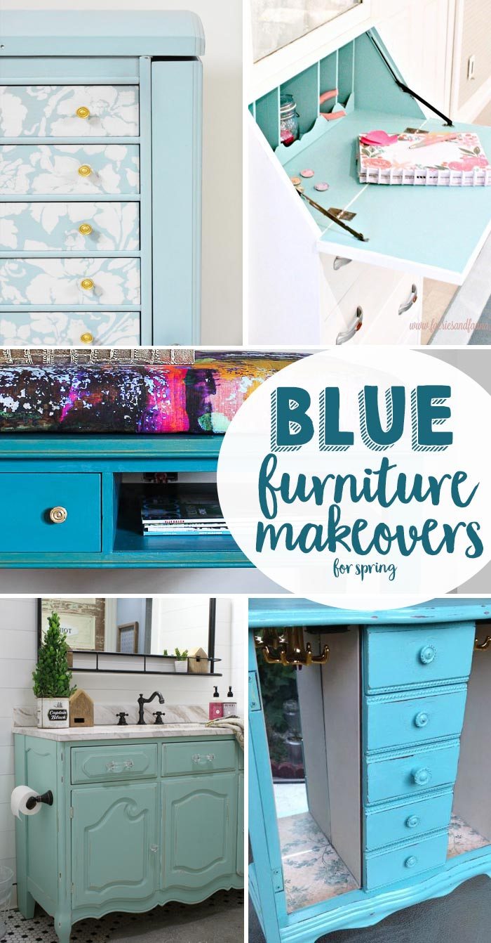 Blue Furniture Makeovers