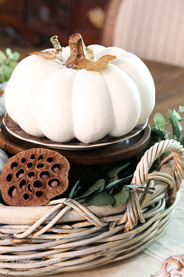 pumpkins in basket