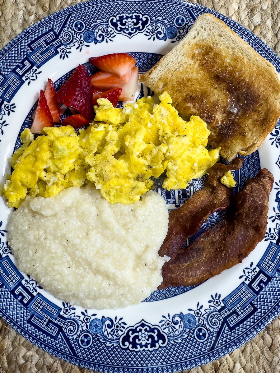 breakfast on plate