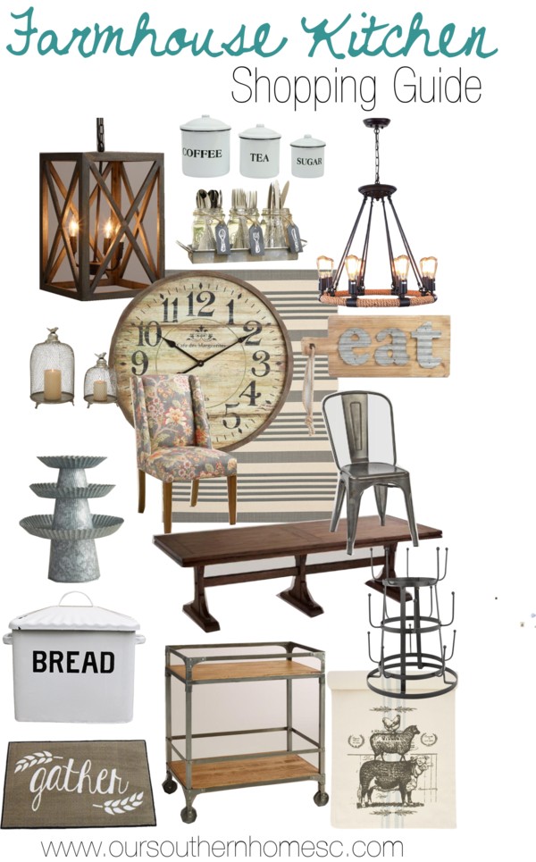 Farmhouse kitchen shopping guide to get that look!