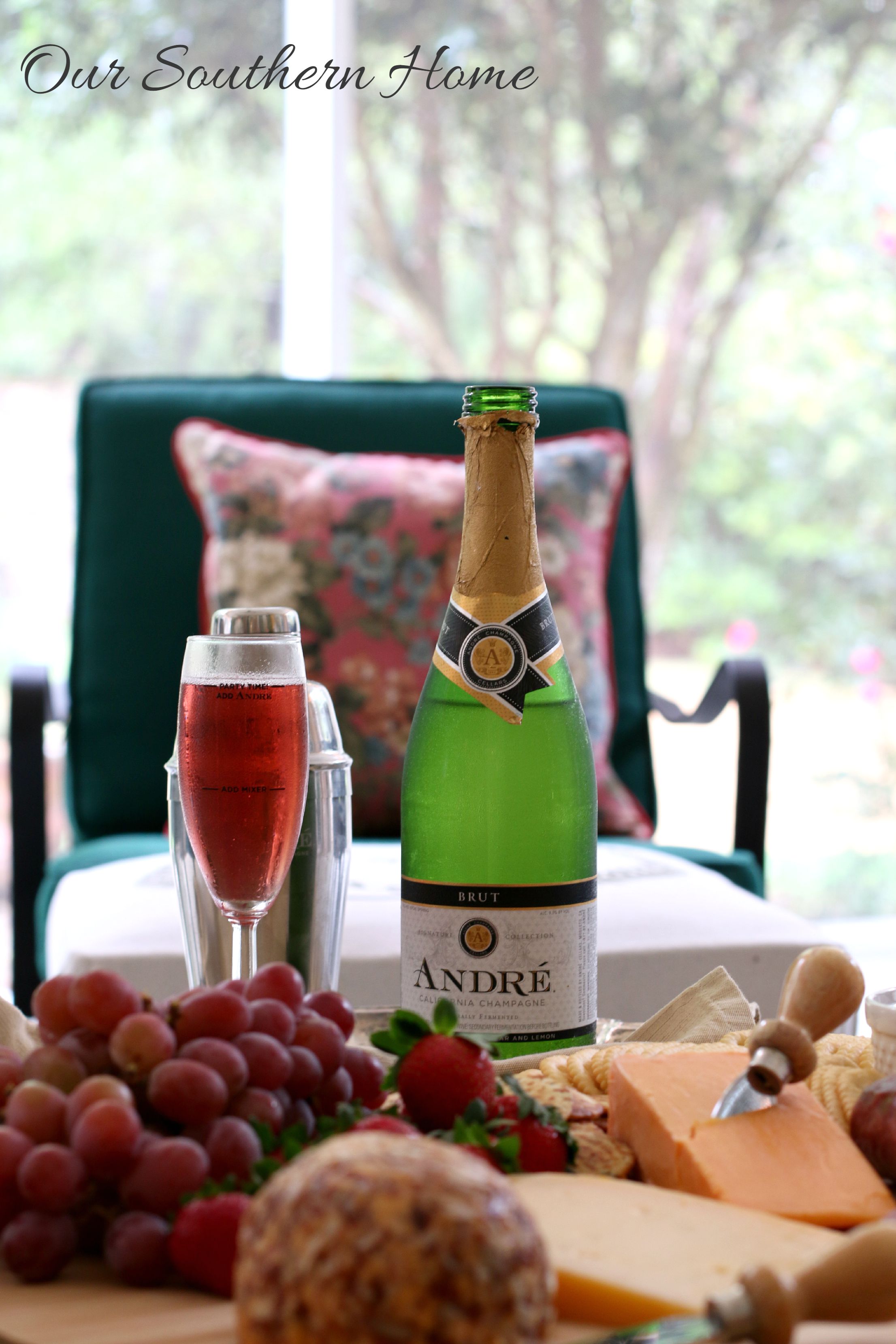 Celebrate at home with ideas from Our Southern Home. You can create a beautiful evening in with just a trip to the grocery store! #sp #epicwithandre