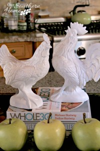 Reinvent thrift store decor simply with spray paint via Our Southern Home