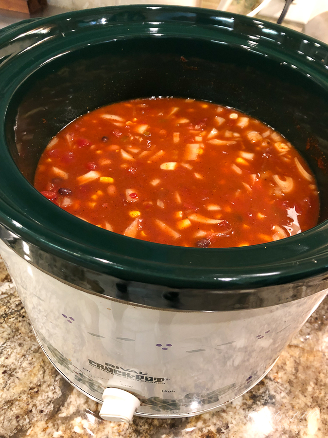 soup in slow cooker