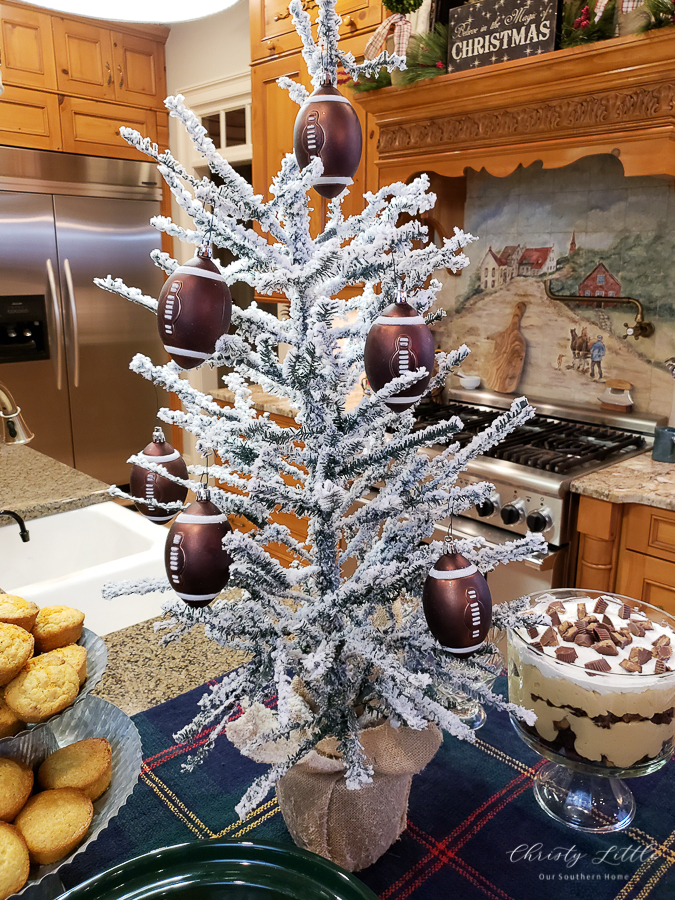 tree with footballs