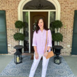 woman on front porch