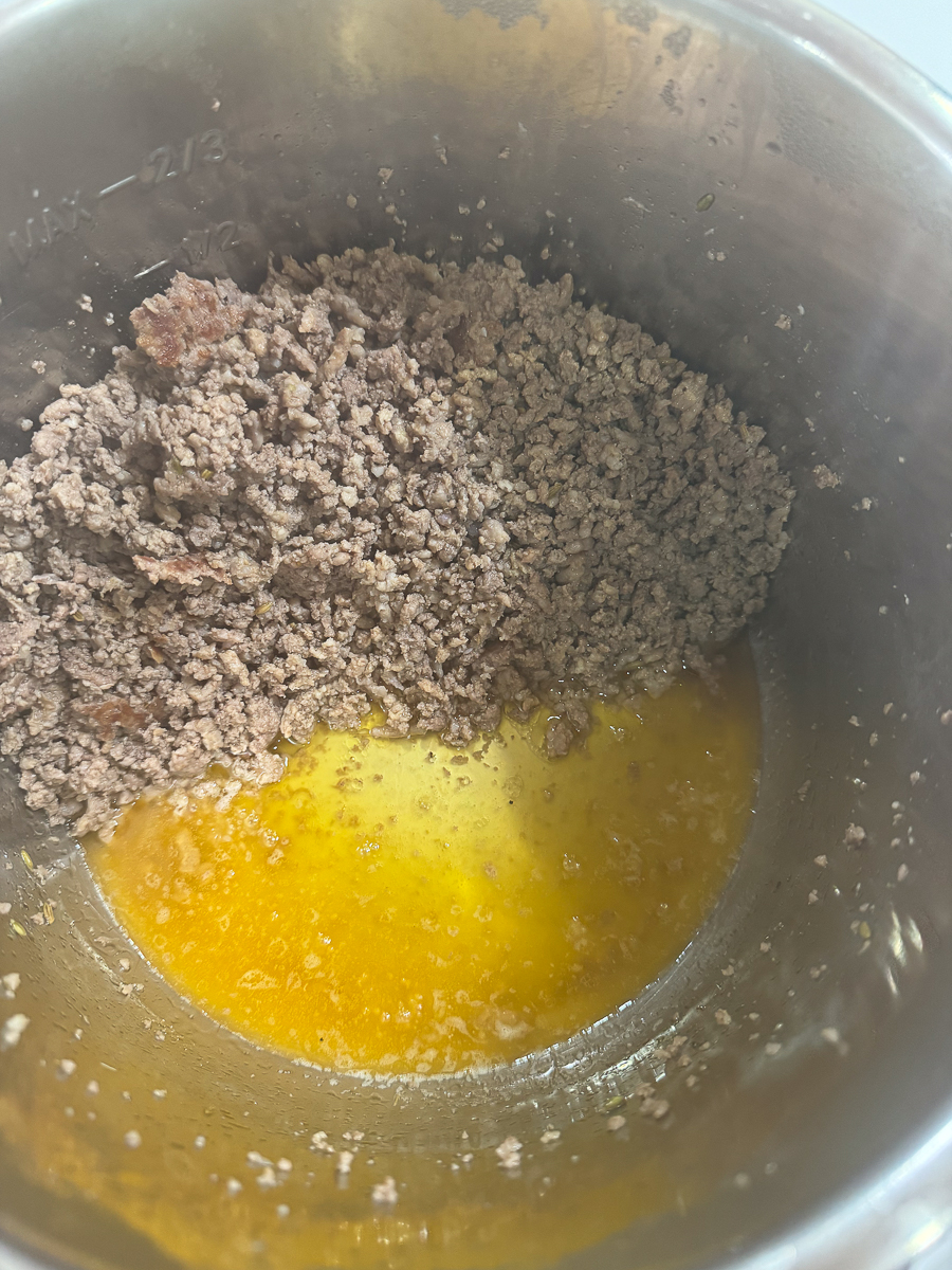 browned meat