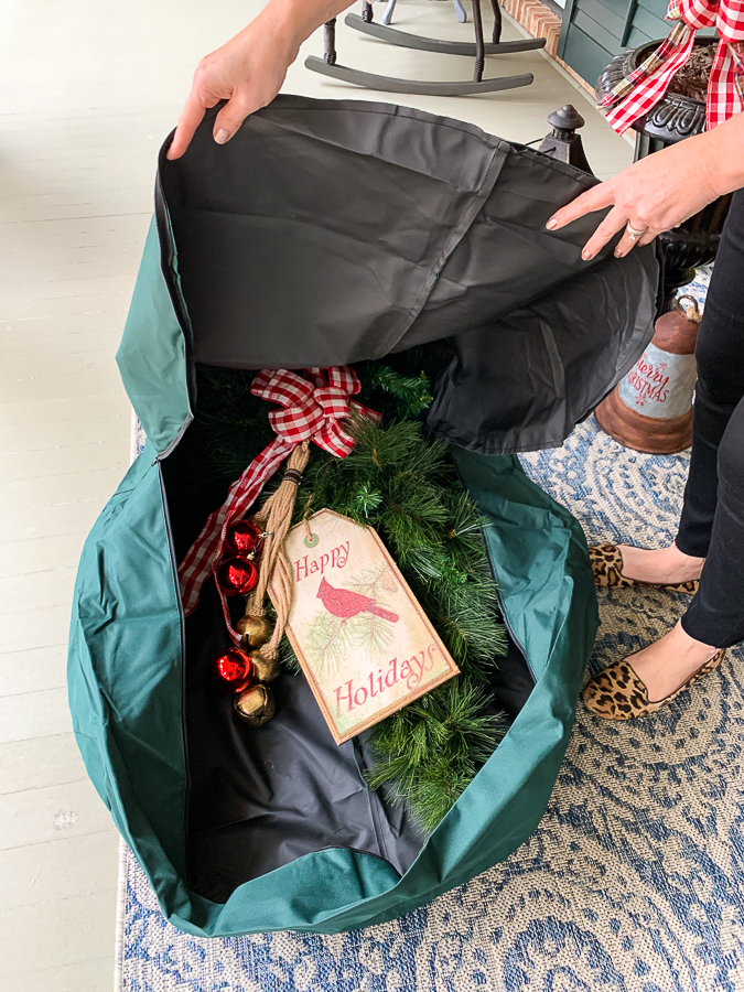 wreath storage bag