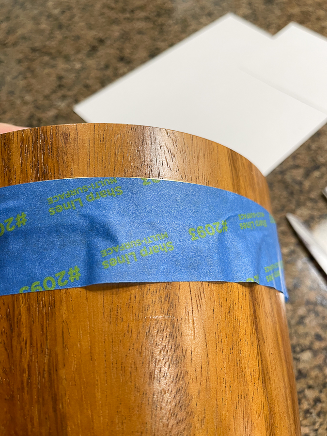 ice bucket with tape on it