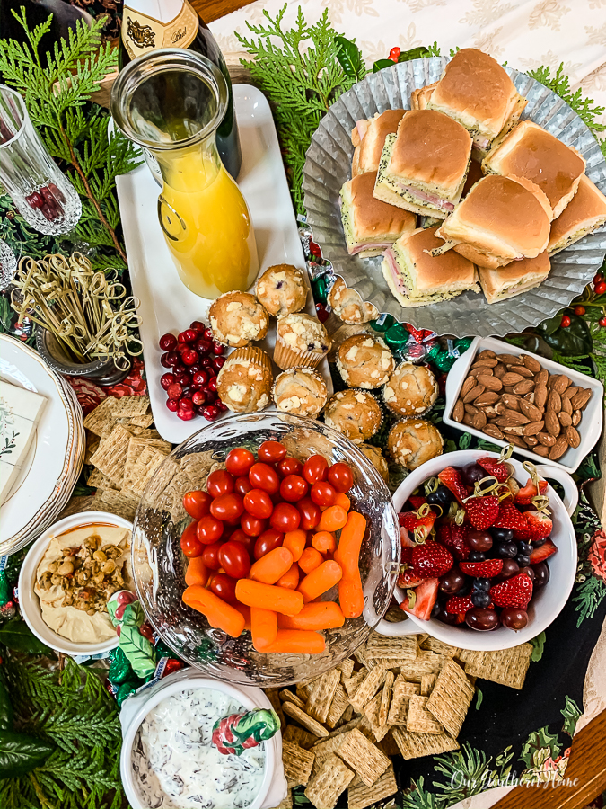 christmas brunch board