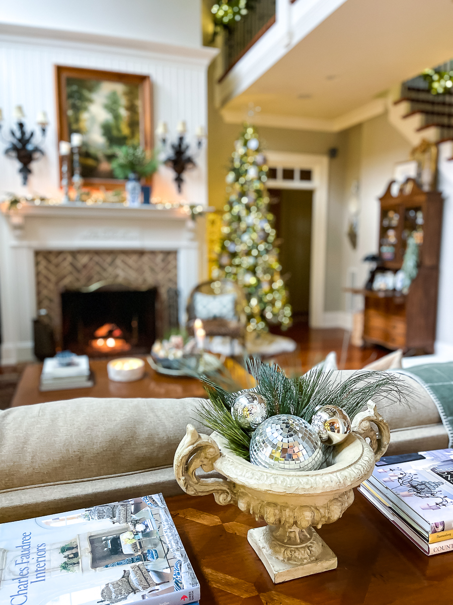 disco ball christmas decor