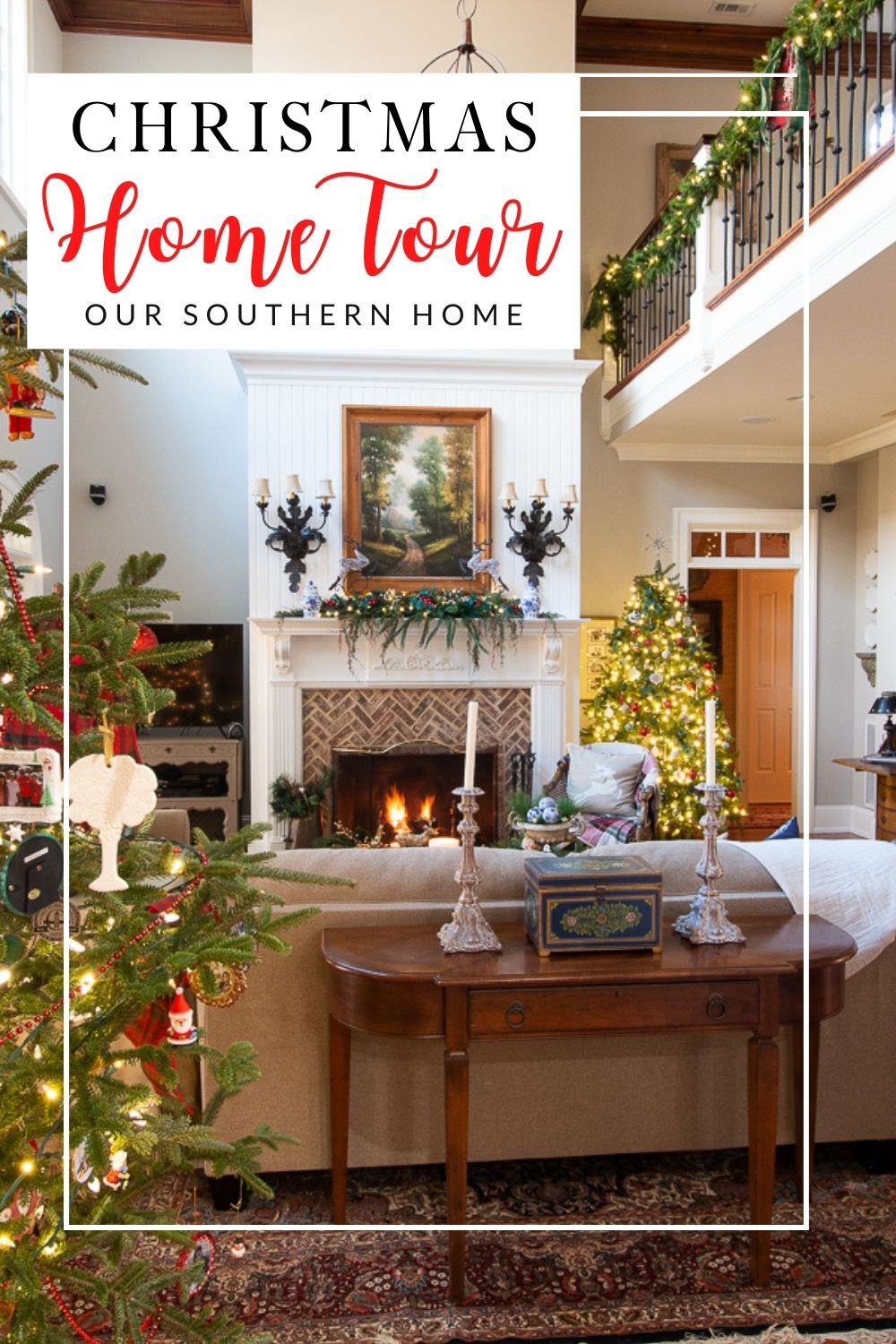 christmas home tour youtube Christmas family room