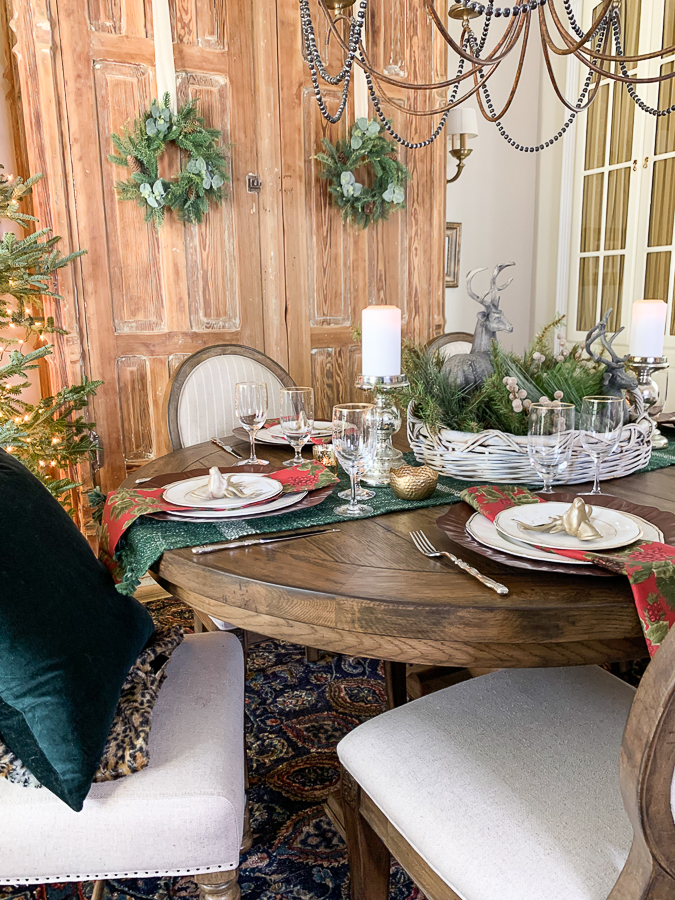 christmas dining room