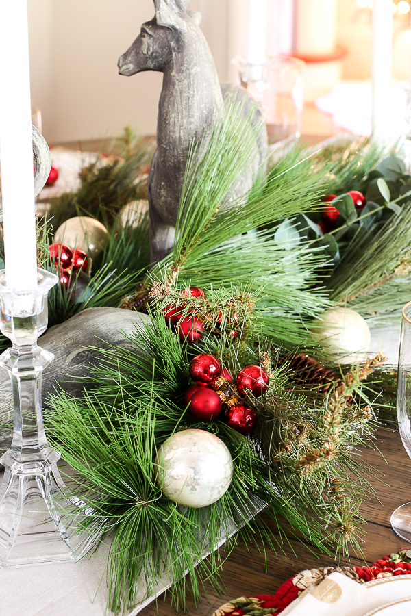 greenery with ornaments