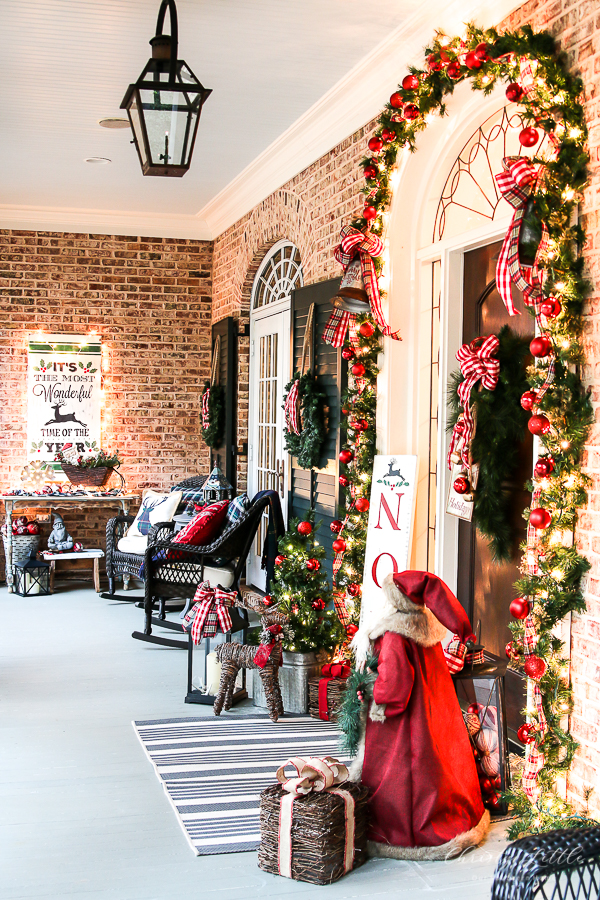 christmas porch