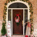 Large, southern front porch decked out for the holidays. So many great DIY and affordable ideas!