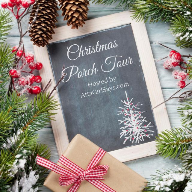 Christmas Porch Tour featuring ideas from top bloggers!