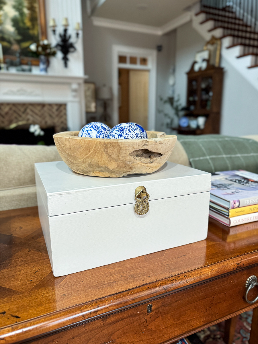 Thrift Store Box Makeover with a Classic Look