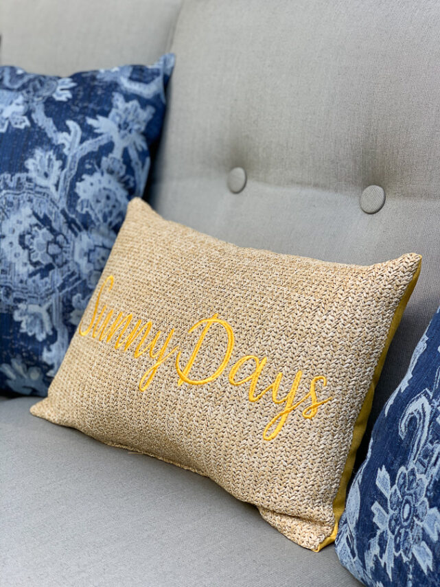 Sunny Days outdoor pillow