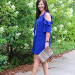 Cobalt Blue Cold Shoulder dress from Umgee is my new favorite dress!