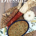 Cornbread Dressing Recipe using College Inn broth found at Walmart. #ad #POURLOVEINN #cornbreaddressigng #thanksgivingrecipes