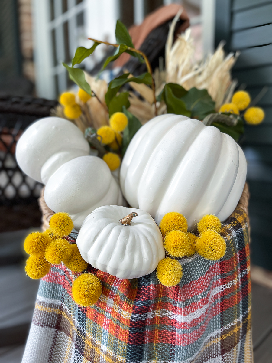 pumpkin and florals