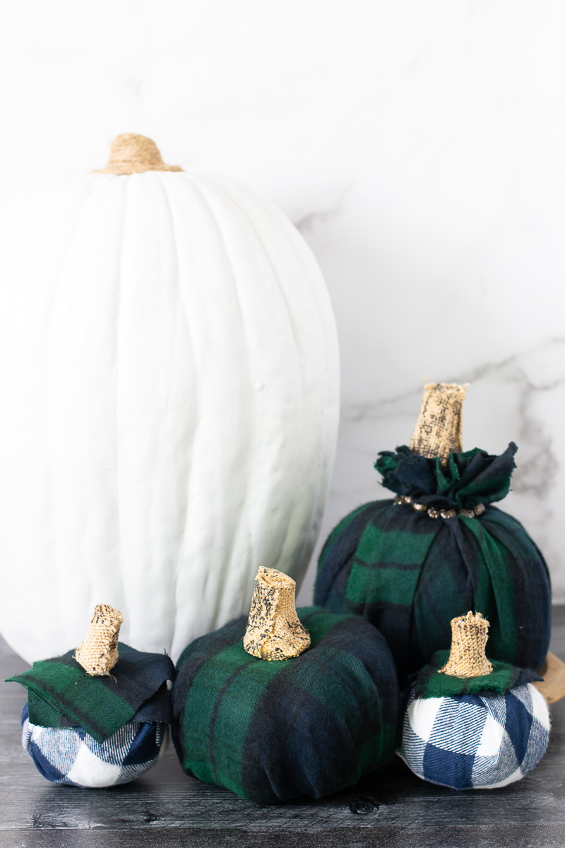 flannel pumpkins