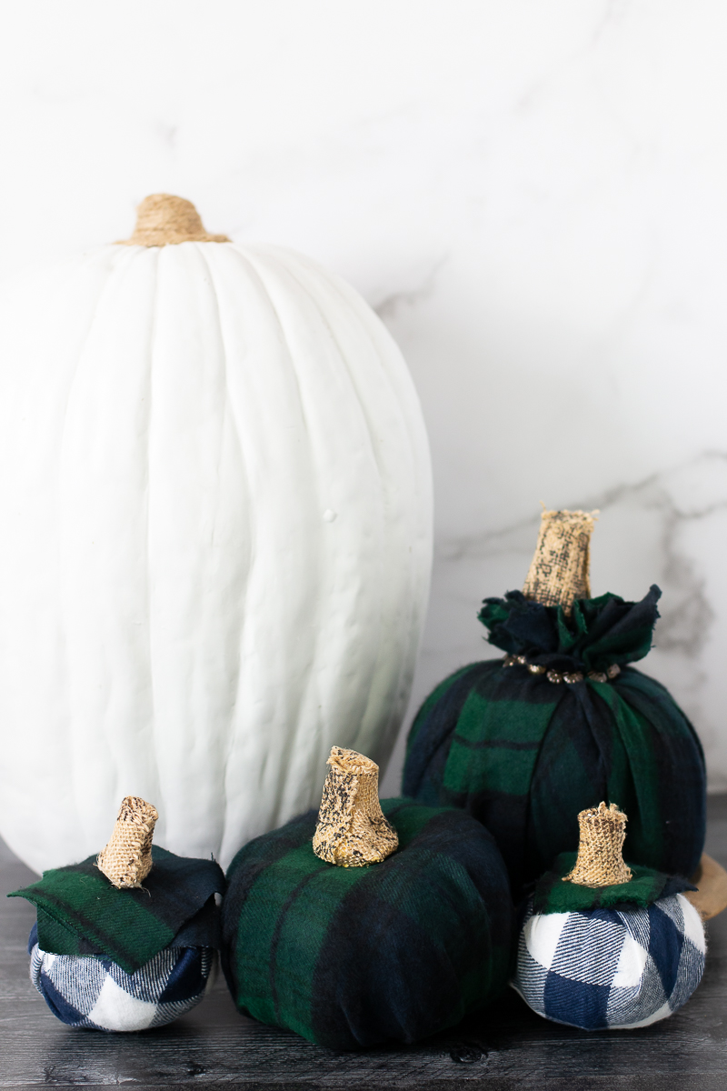 flannel pumpkins