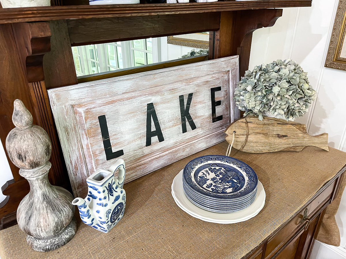 lake sign