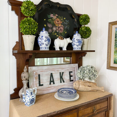 Thrift Store Plate Stand Makeover - Our Southern Home