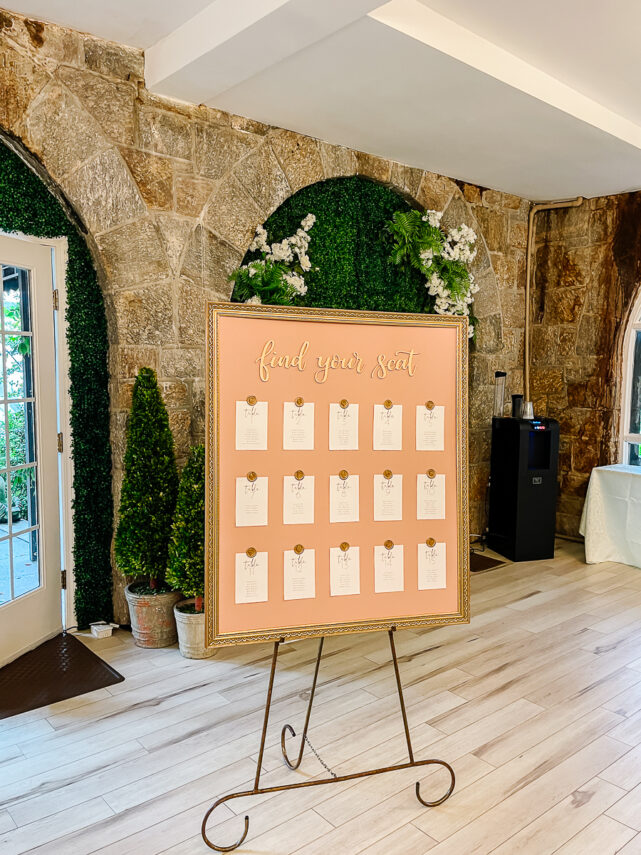 How to Create a Framed Wedding Seating Chart