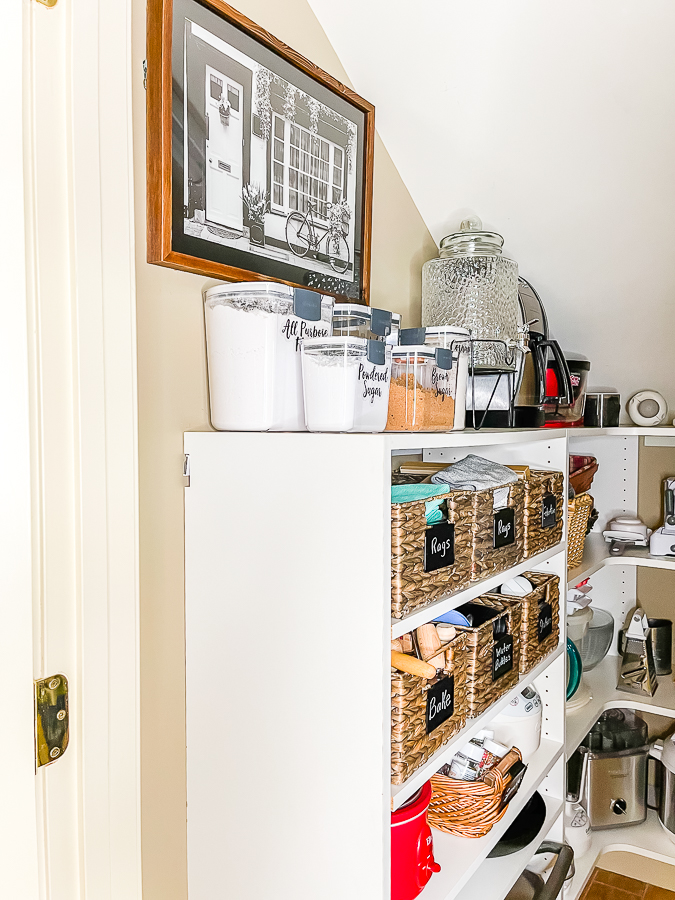 organized pantry closet