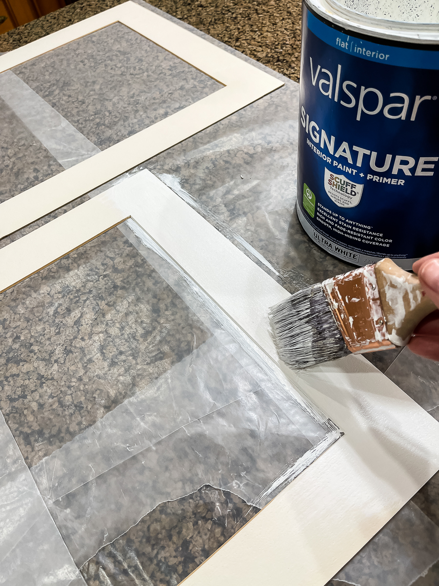 painting mats white