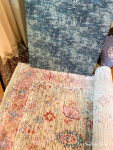 wall art and rug