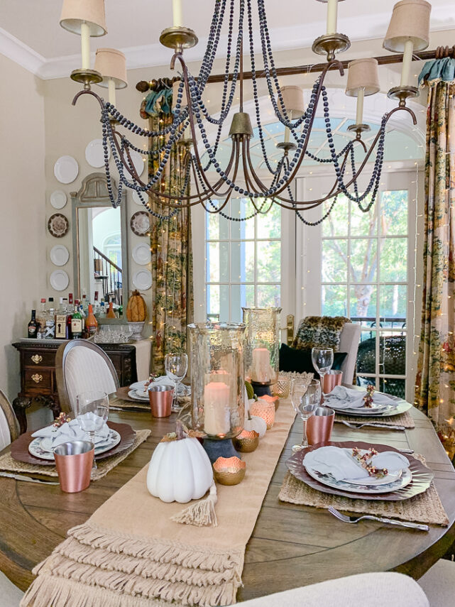 fall dining room