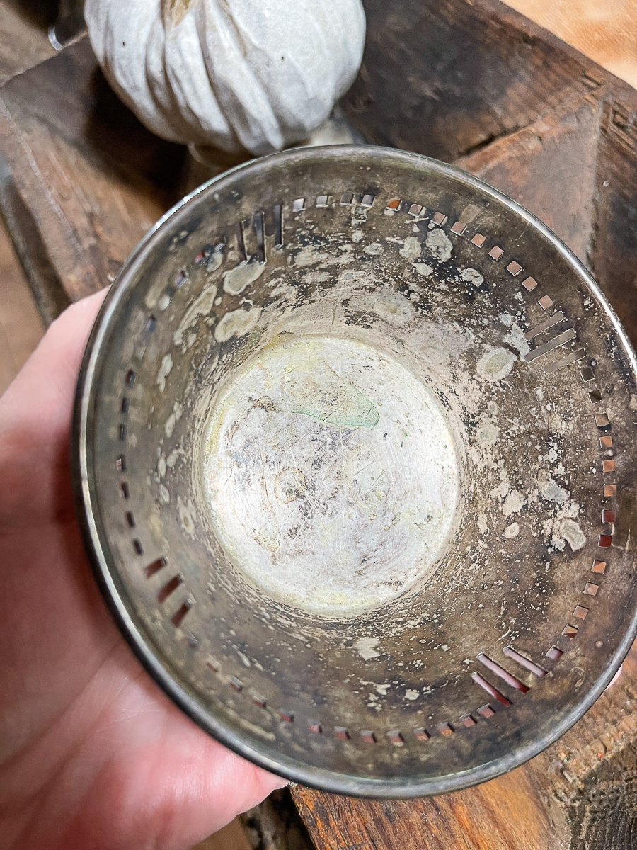 silver bowl