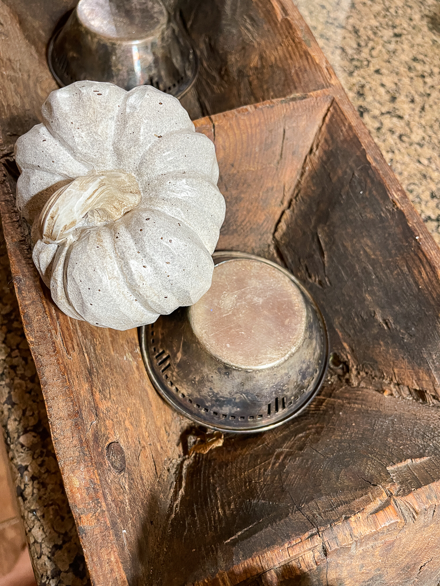 pumpkin in a dough bowl